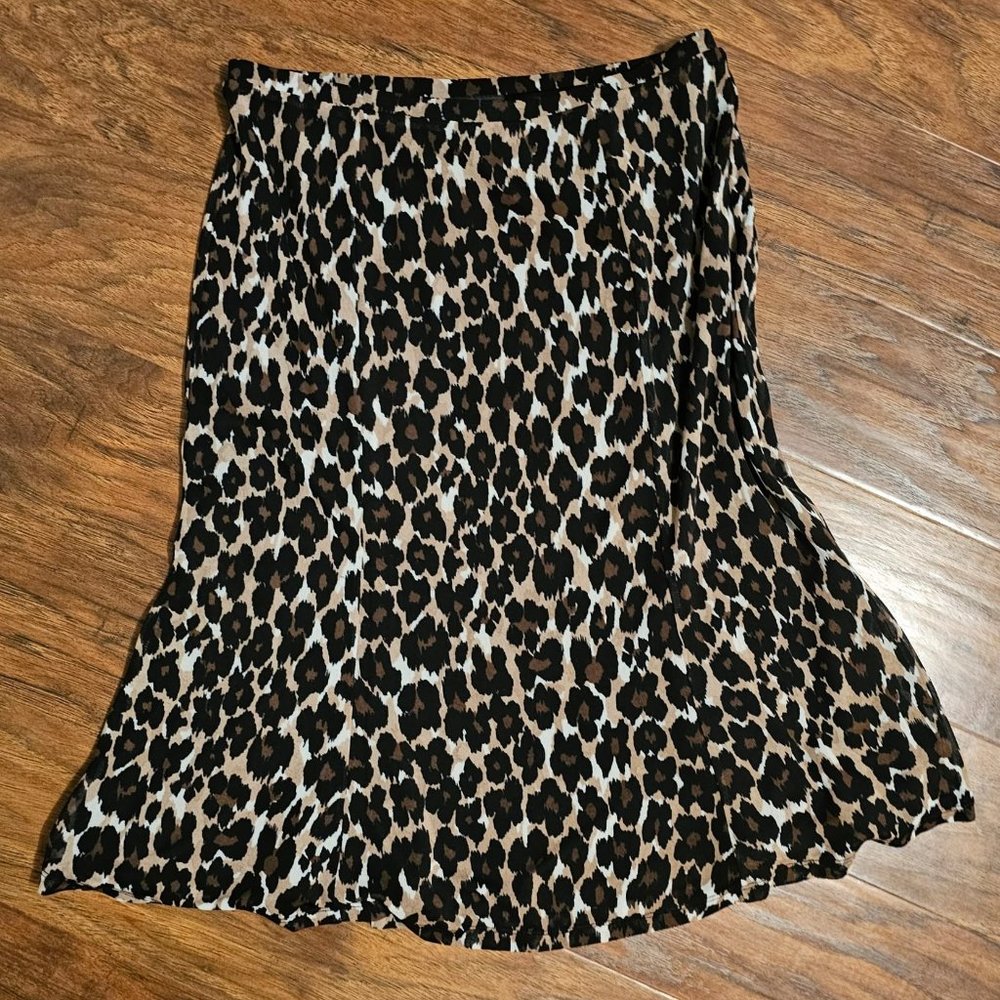 Express Animal Print Skirt Size Small